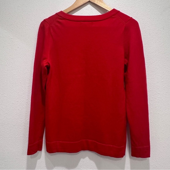 Banana Republic Red Extra Fine Merino Wool Sweater - Picture 2 of 4
